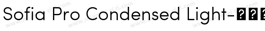 Sofia Pro Condensed Light字体转换